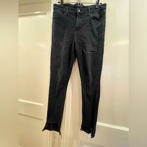 Lucky Brand Black Bridgette Skinny Raw Hem Denim Jeans 8/29 ankle